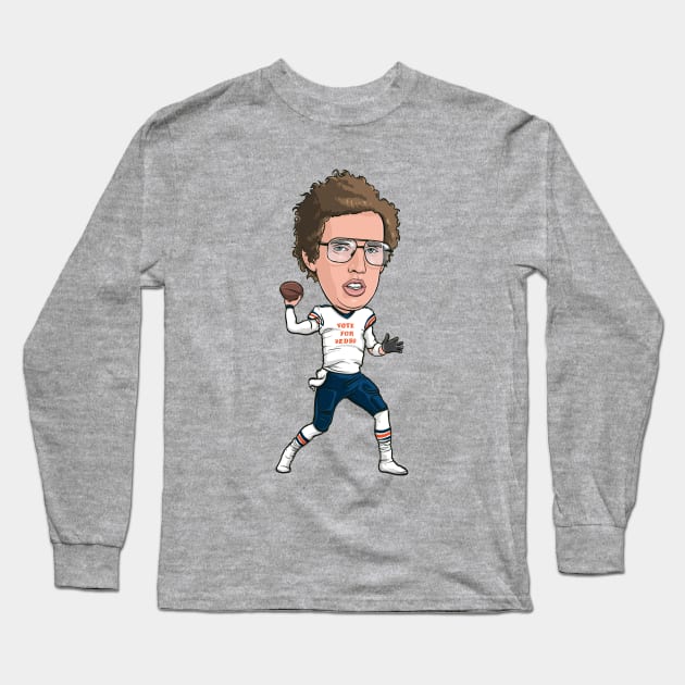 Napoleon Dynamite Nick Foles Chicago Bears Long Sleeve T-Shirt by stayfrostybro